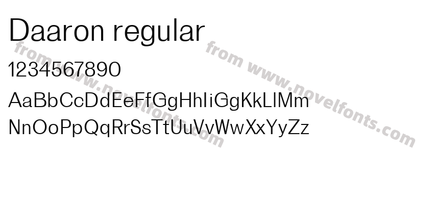 Daaron regularPreview