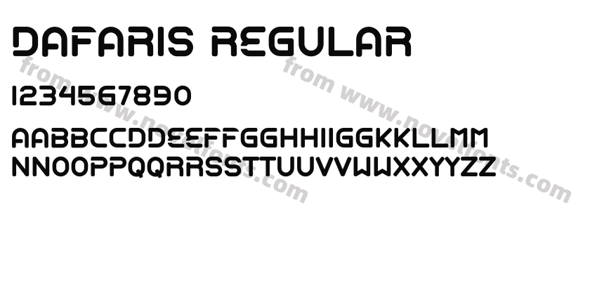 Dafaris RegularPreview