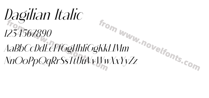 Dagilian ItalicPreview