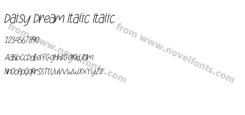 Daisy Dream Italic ItalicPreview