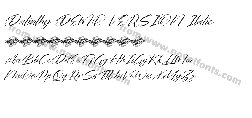 Dalinthy DEMO VERSION ItalicPreview