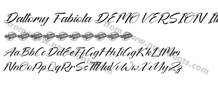 Daltomy Fabiola DEMO VERSION ItalicPreview