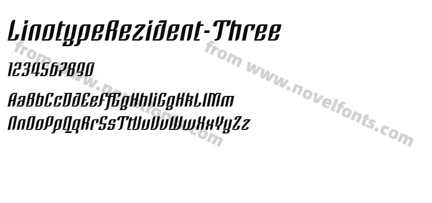 LinotypeRezident-ThreePreview