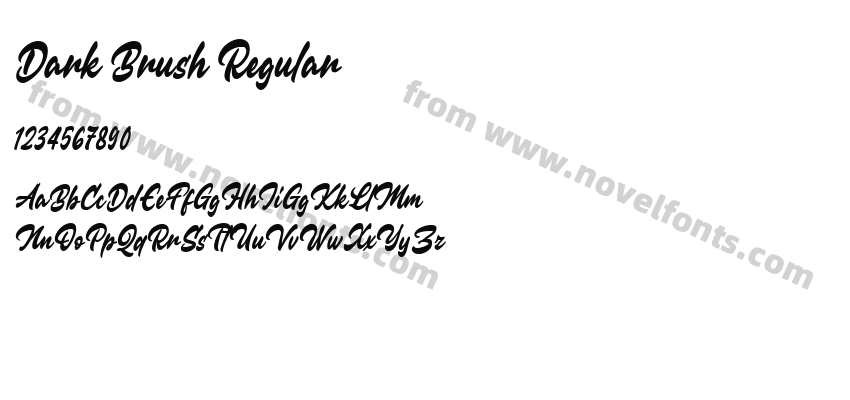 Dark Brush RegularPreview
