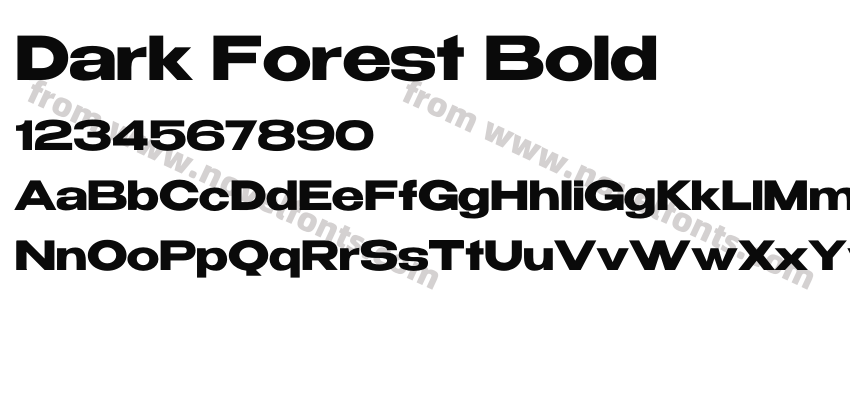 Dark Forest BoldPreview