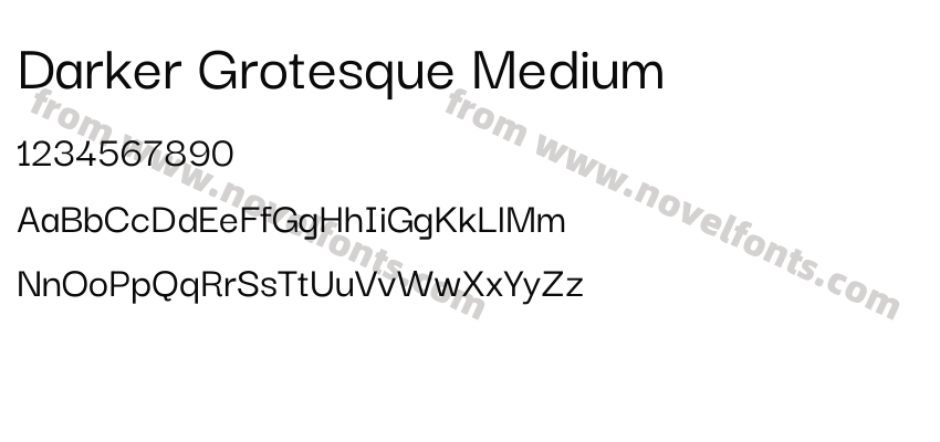 Darker Grotesque MediumPreview