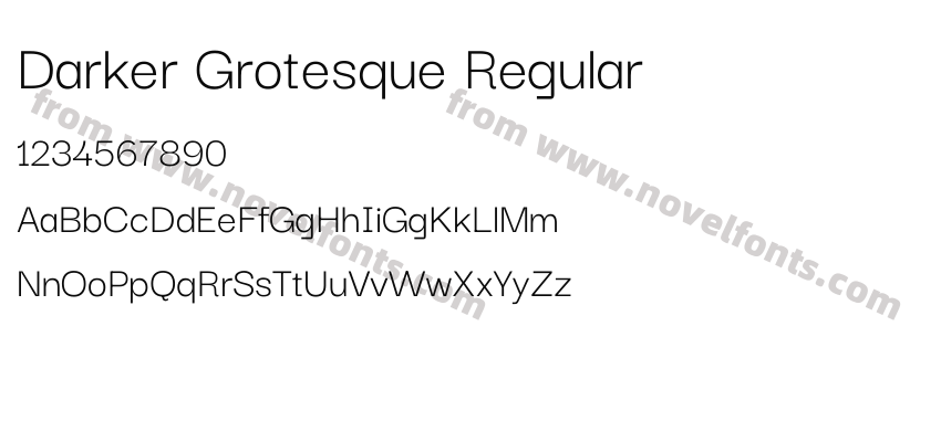 Darker Grotesque RegularPreview