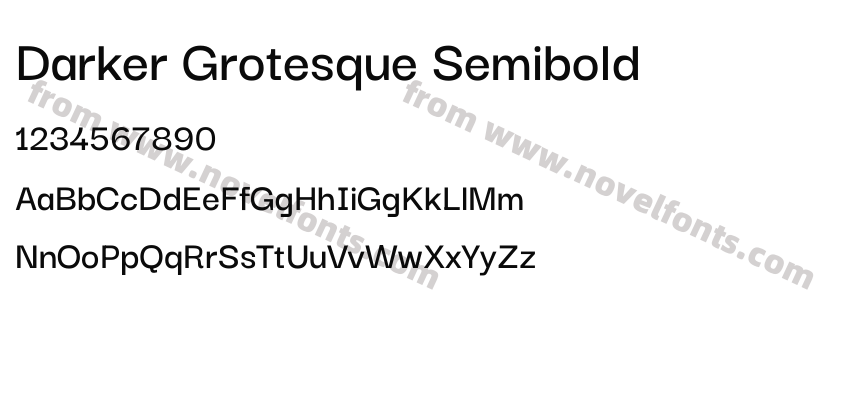 Darker Grotesque SemiboldPreview