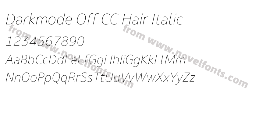 Darkmode Off CC Hair ItalicPreview