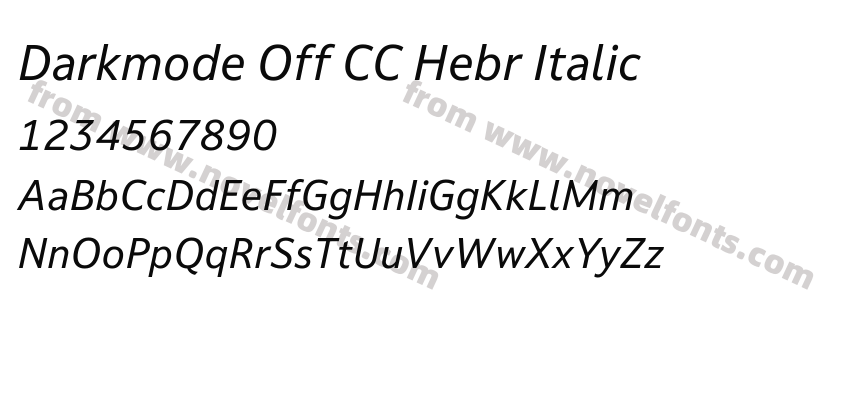 Darkmode Off CC Hebr ItalicPreview