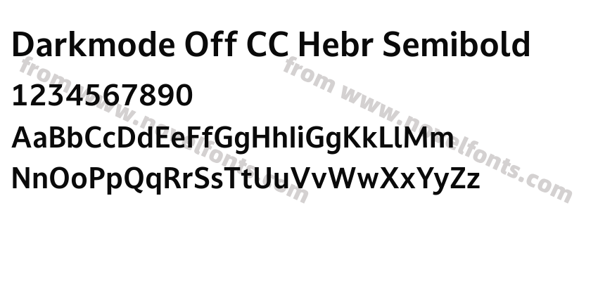Darkmode Off CC Hebr SemiboldPreview