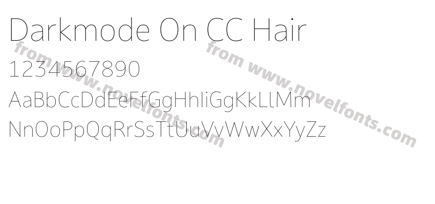 Darkmode On CC HairPreview