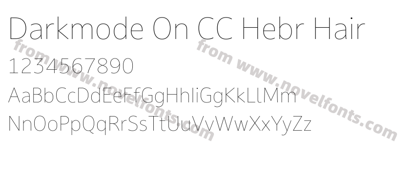 Darkmode On CC Hebr HairPreview