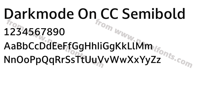 Darkmode On CC SemiboldPreview