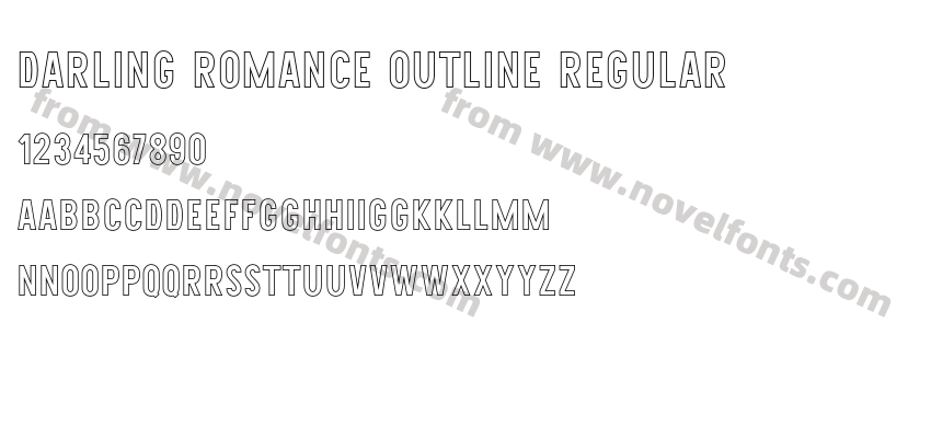 Darling Romance Outline RegularPreview
