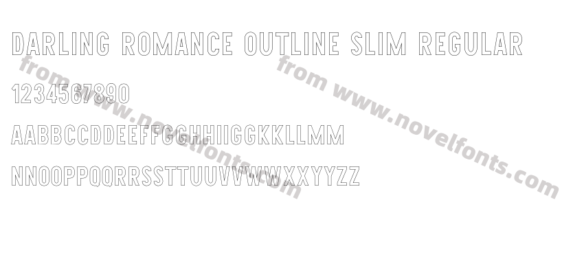 Darling Romance Outline slim RegularPreview