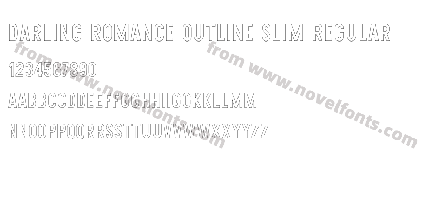 Darling Romance Outline slim RegularPreview
