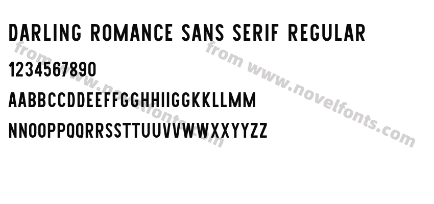 Darling Romance Sans Serif RegularPreview