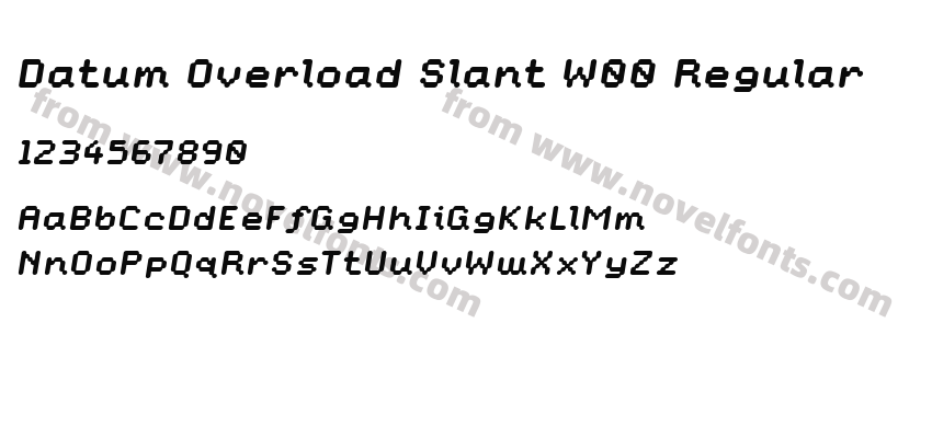 Datum Overload Slant W00 RegularPreview