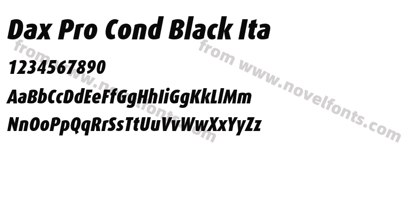 Dax Pro Cond Black ItaPreview