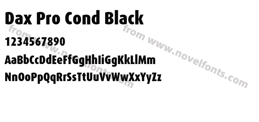 Dax Pro Cond BlackPreview