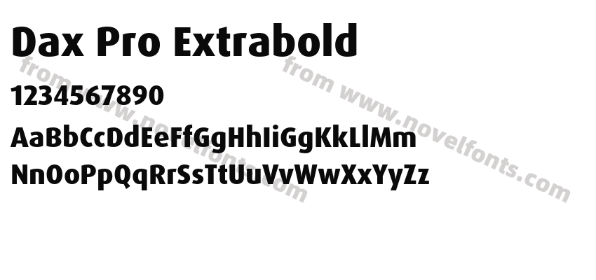 Dax Pro ExtraboldPreview