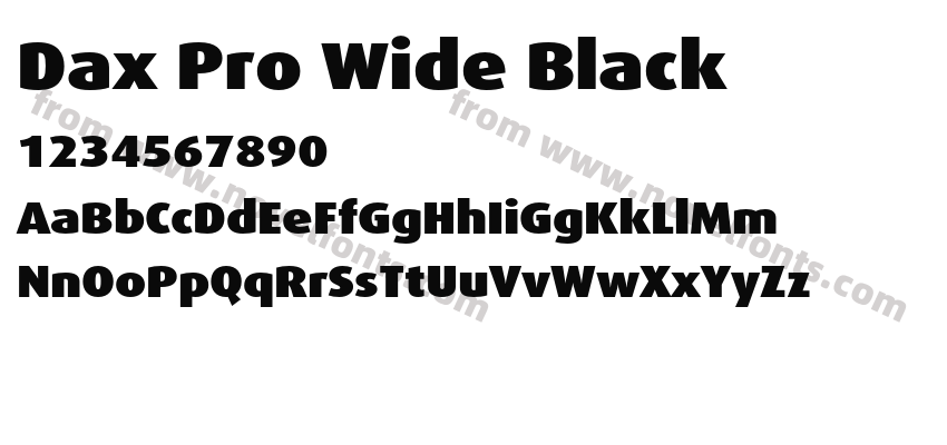 Dax Pro Wide BlackPreview