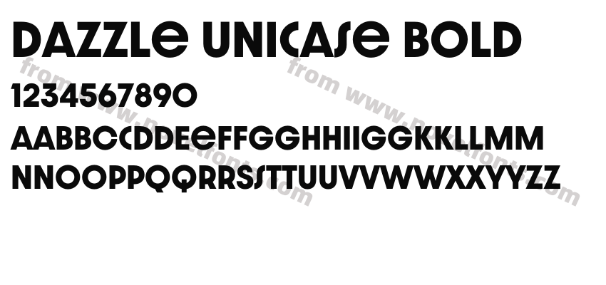 Dazzle Unicase BoldPreview