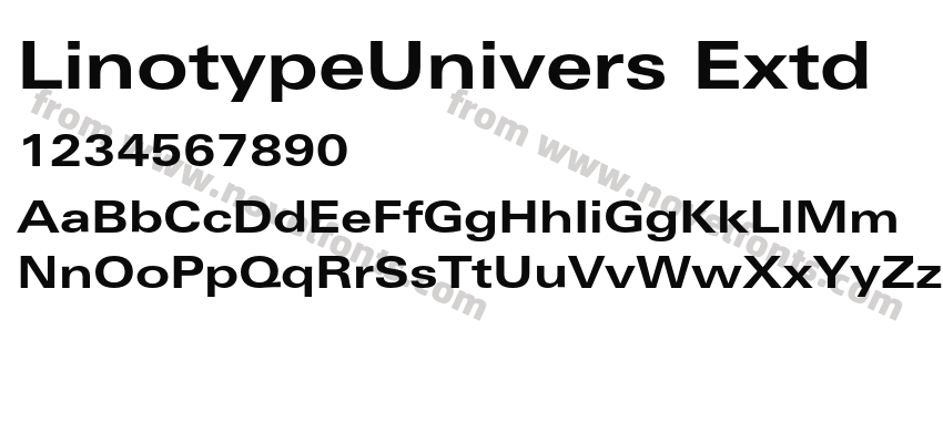 LinotypeUnivers ExtdPreview