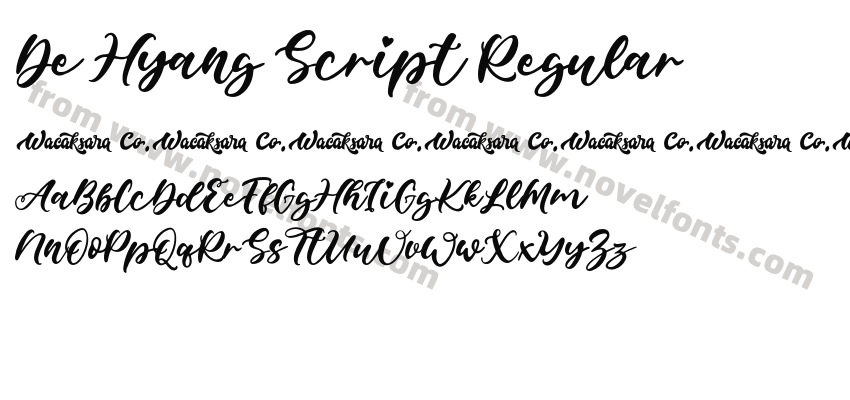 De Hyang Script RegularPreview