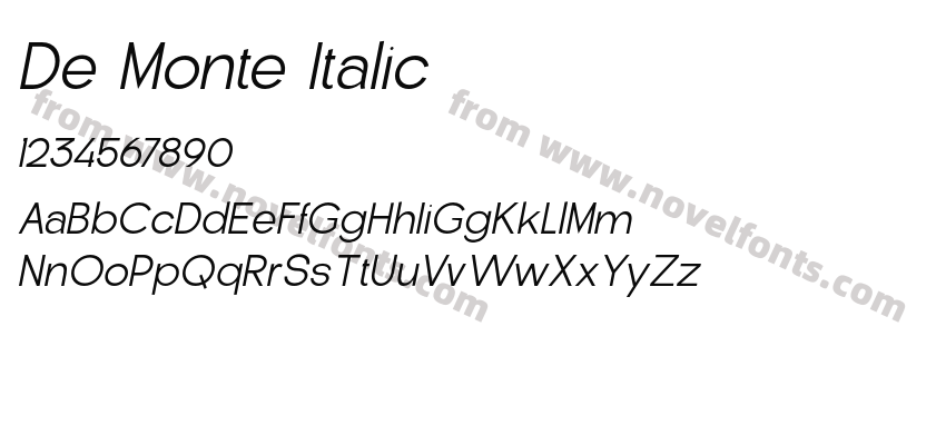 De Monte ItalicPreview