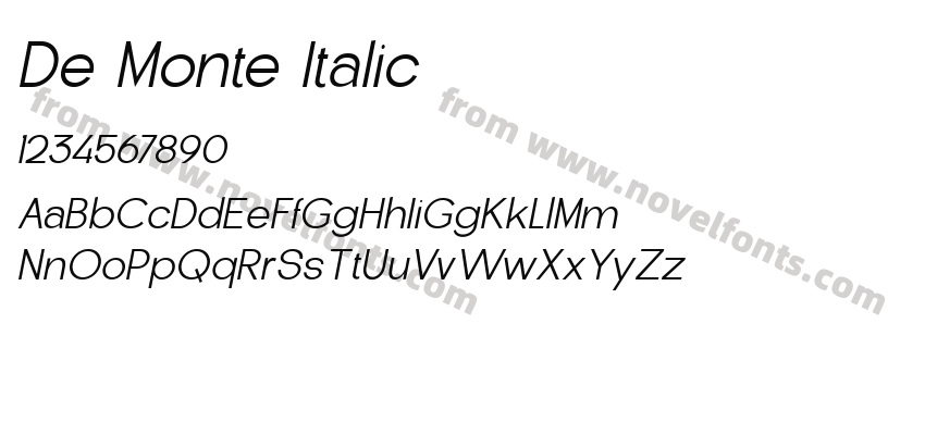 De Monte ItalicPreview