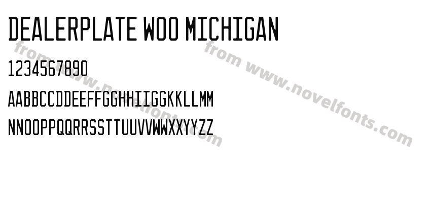 Dealerplate W00 MichiganPreview