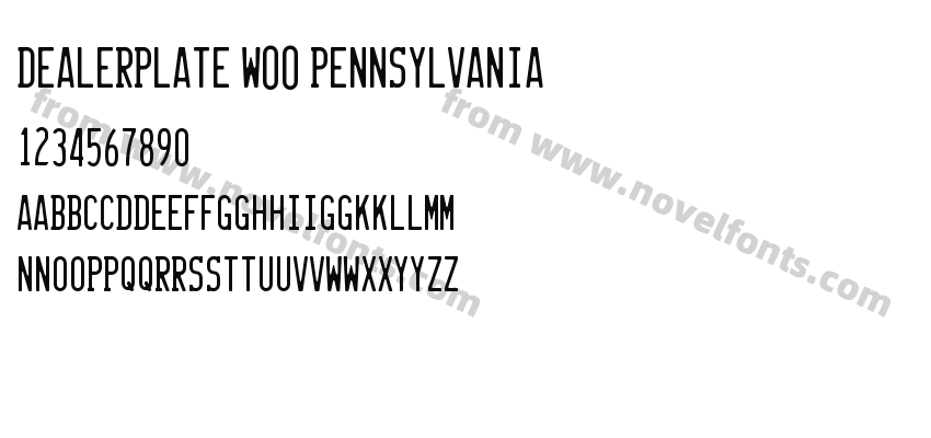 Dealerplate W00 PennsylvaniaPreview