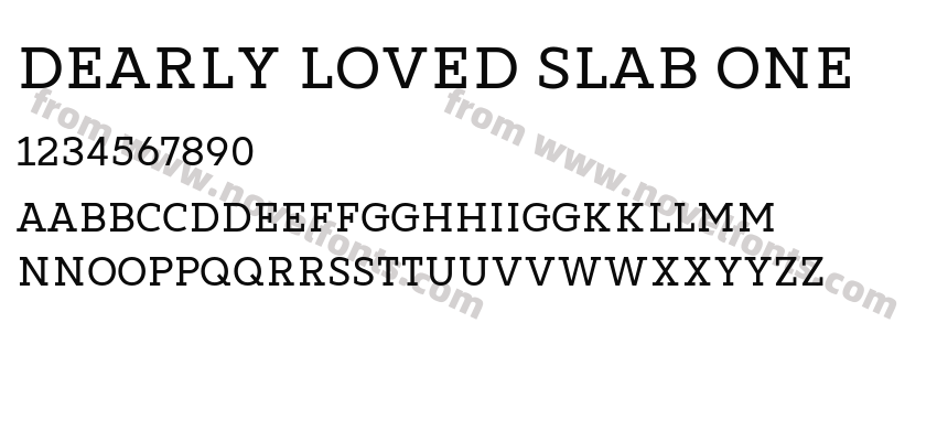 Dearly loved Slab OnePreview
