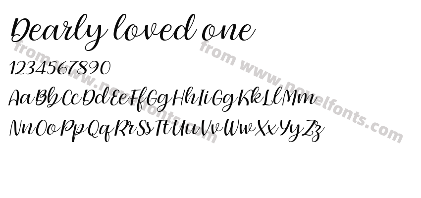Dearly loved onePreview