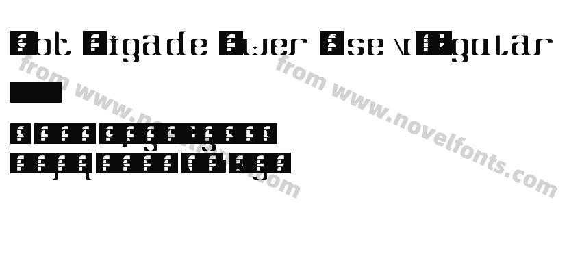 Debt Brigade Lower Case v1 RegularPreview