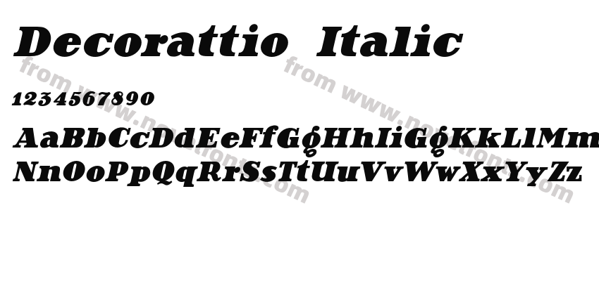 Decorattio ItalicPreview