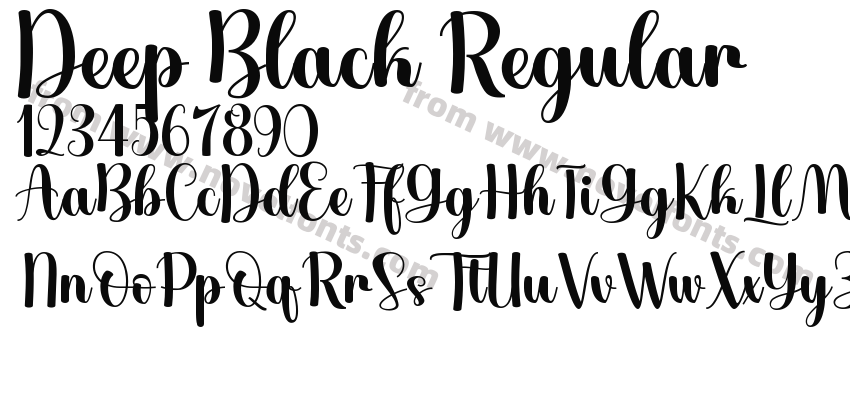 Deep Black RegularPreview