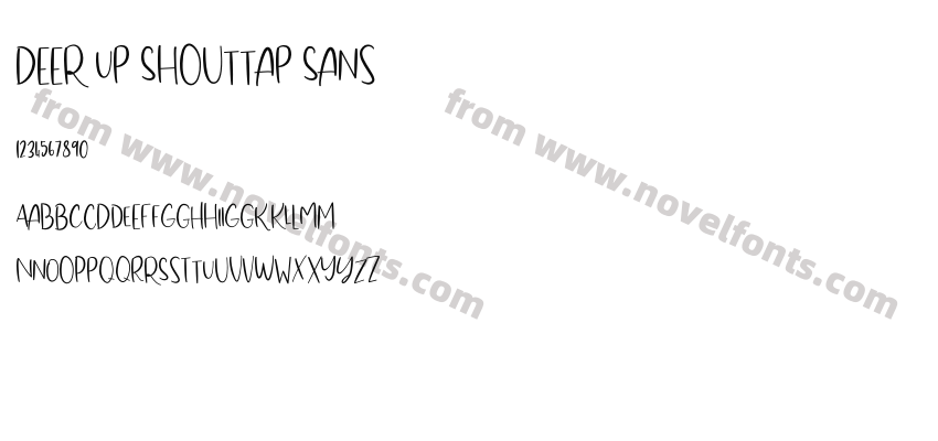 Deer Up Shouttap SansPreview