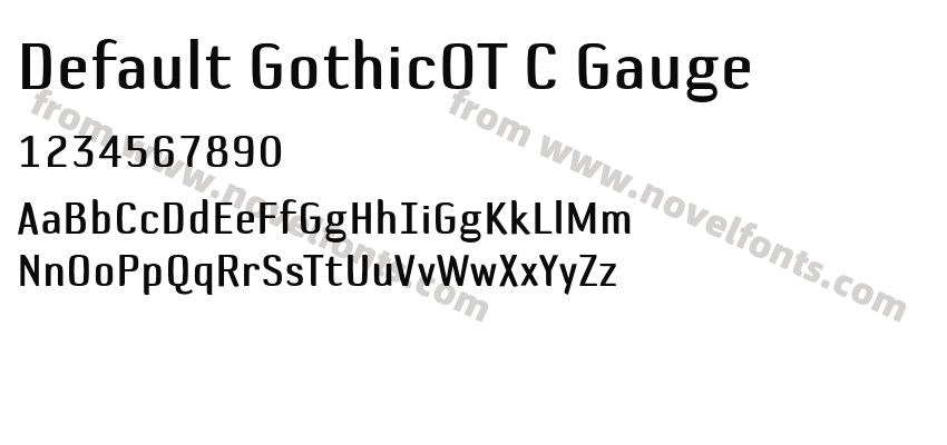 Default GothicOT C GaugePreview