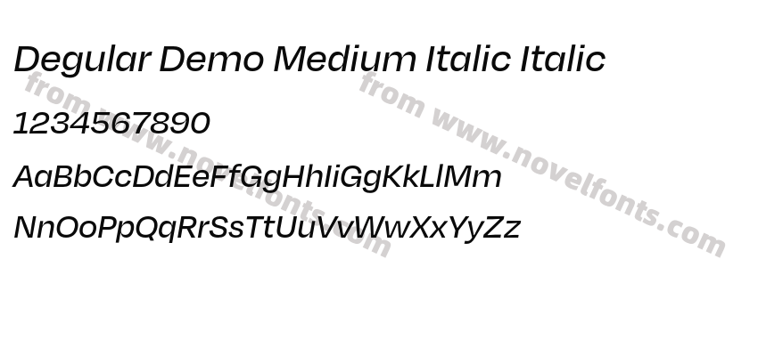 Degular Demo Medium Italic ItalicPreview