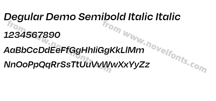Degular Demo Semibold Italic ItalicPreview