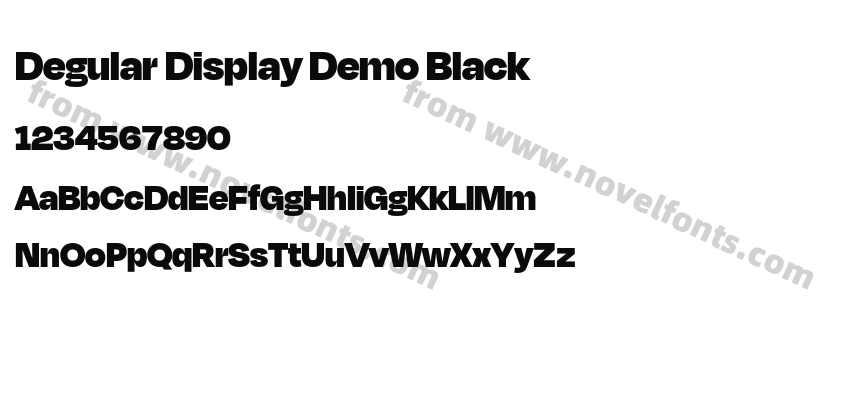Degular Display Demo BlackPreview
