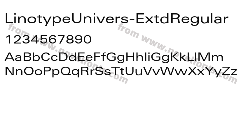 LinotypeUnivers-ExtdRegularPreview