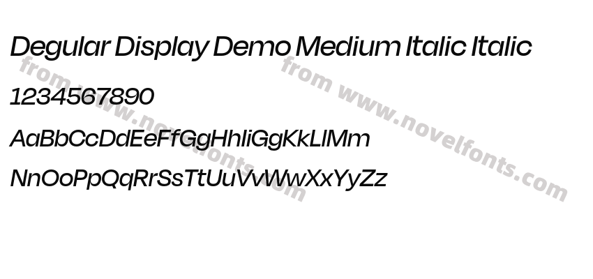 Degular Display Demo Medium Italic ItalicPreview