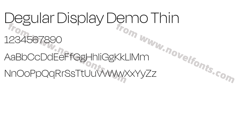 Degular Display Demo ThinPreview