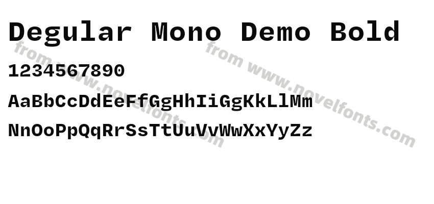 Degular Mono Demo BoldPreview