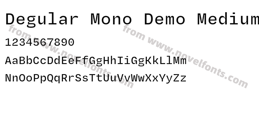 Degular Mono Demo MediumPreview