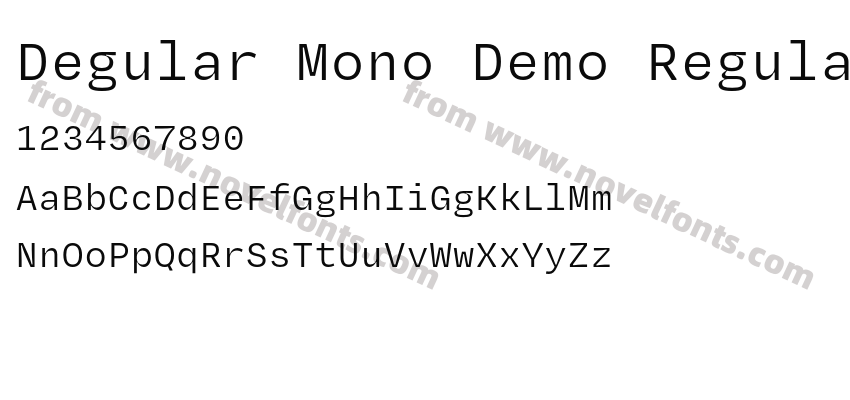 Degular Mono Demo RegularPreview
